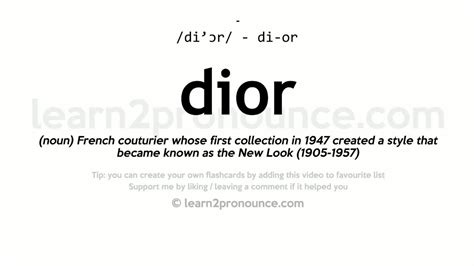 dior meaning in english|Dior meaning slang.